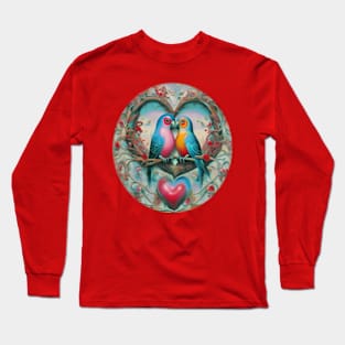 Lovebird parrots Long Sleeve T-Shirt